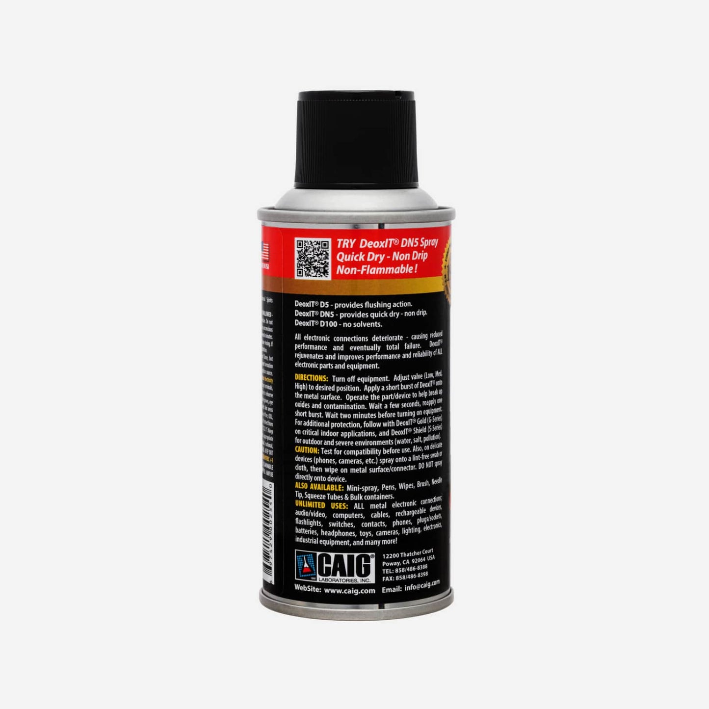 CAIG DeoxIT - D5S-6 - Contact Treatment, 5% Spray