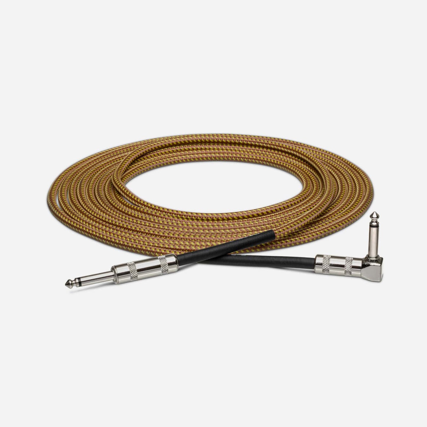 Hosa Tweed Guitar Cable - GTR-518R - Straight to Right-angle - 18ft