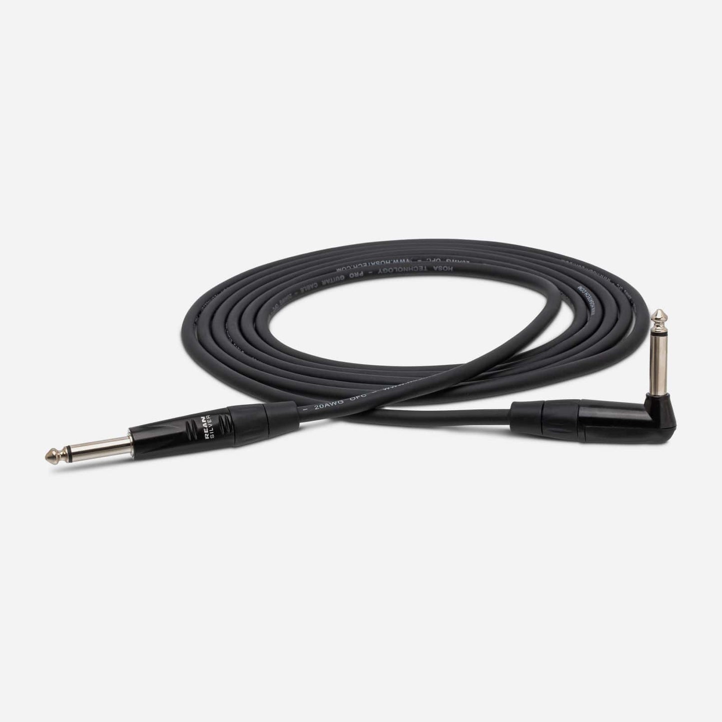 Hosa Pro Guitar Cable - HGTR-000R - REAN Straight to Right-angle