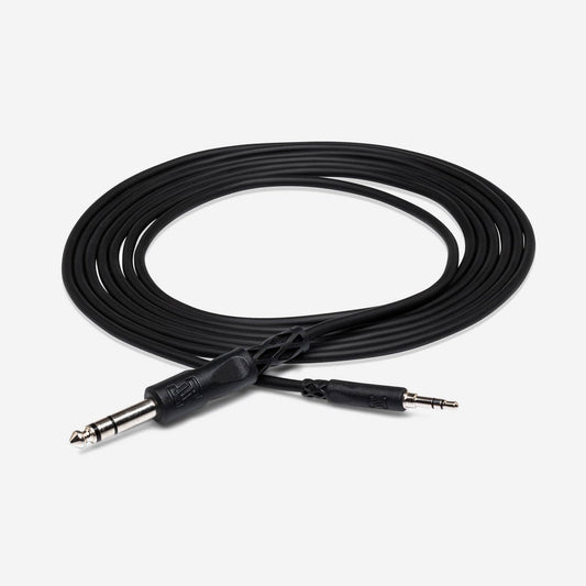 Hosa Stereo Interconnect - CMS-100 - 3.5 mm TRS to 1/4 in TRS