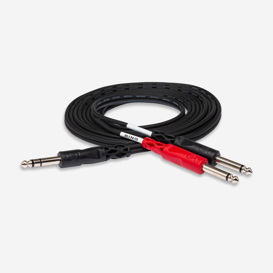 Hosa Insert Cable - STP-200 - 1/4 in TRS to Dual 1/4 in TS