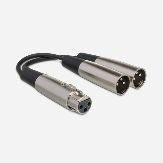 Hosa Y Cable - XLR3F to Dual XLR3M